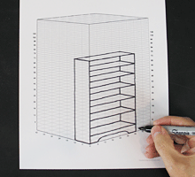 bookcase drawing