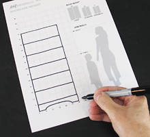 bookshelf sketch