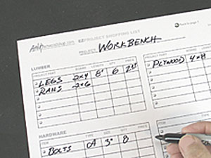 Wood Project Planner