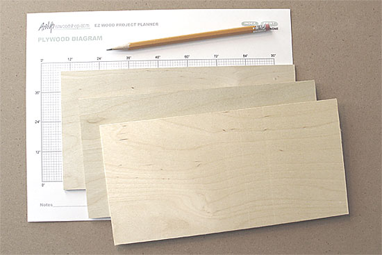 scale wood lumber - plywood  model