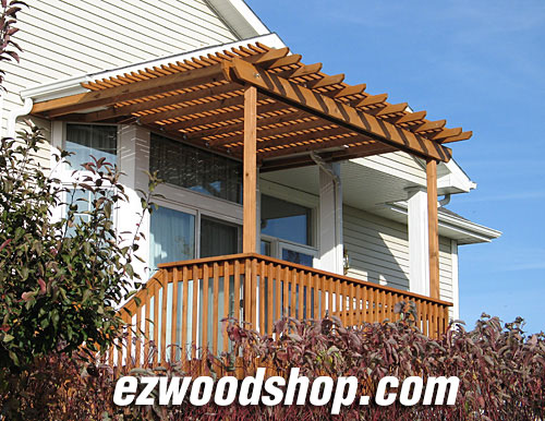 pergola plans from ezwoodshop.com