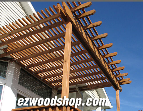 attached pergola plans