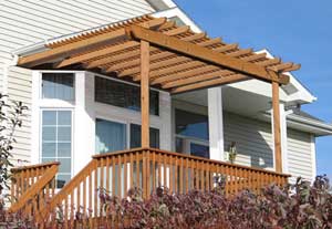 House Design Plans on Pergola Plans   How To Build A Pergola Attached To House Or Deck   By