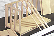 miniature scale wood lumber
