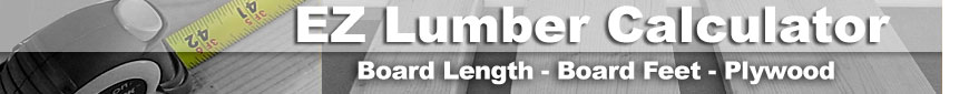 Project Calculator - Wood and Lumber